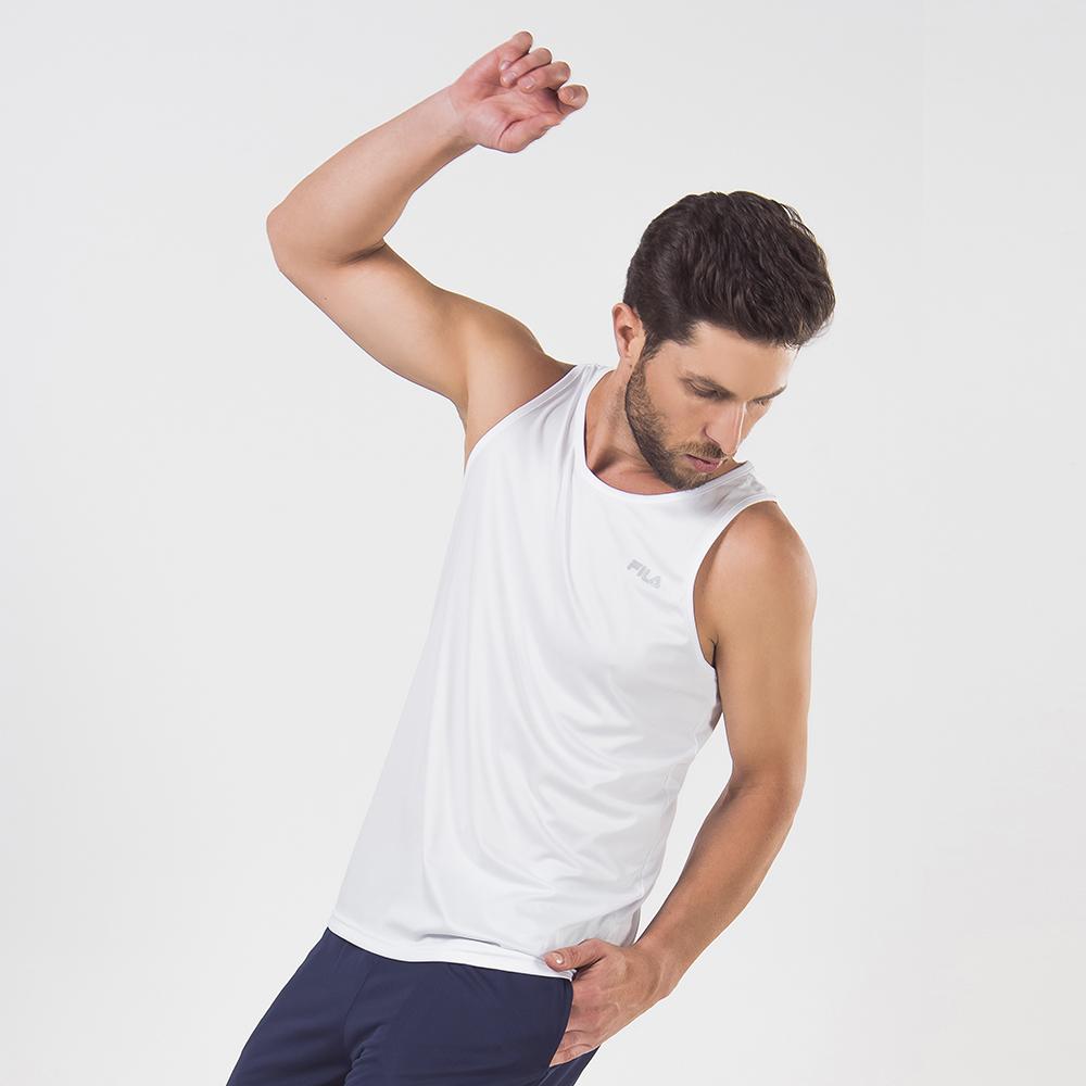 Camiseta Fila Basic Dry Fit Color Blanco