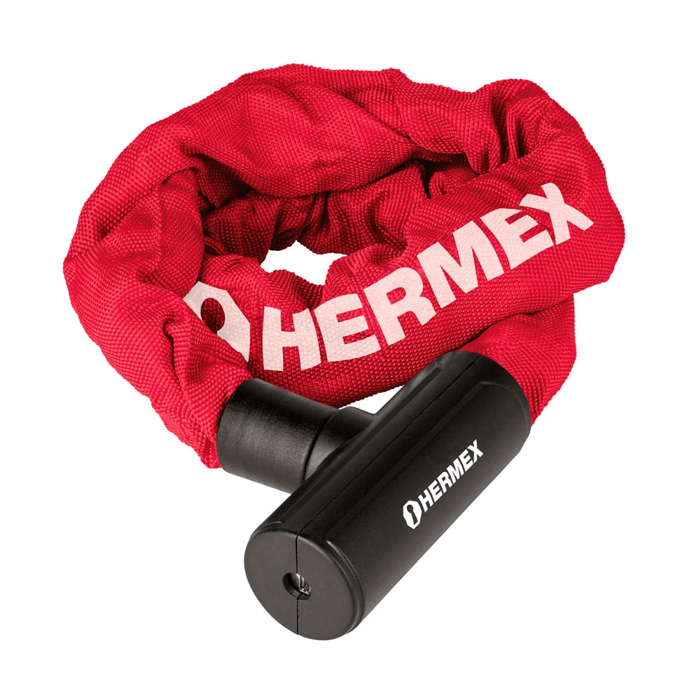 Candado Hermex Con Cadena Forrada de 10MM