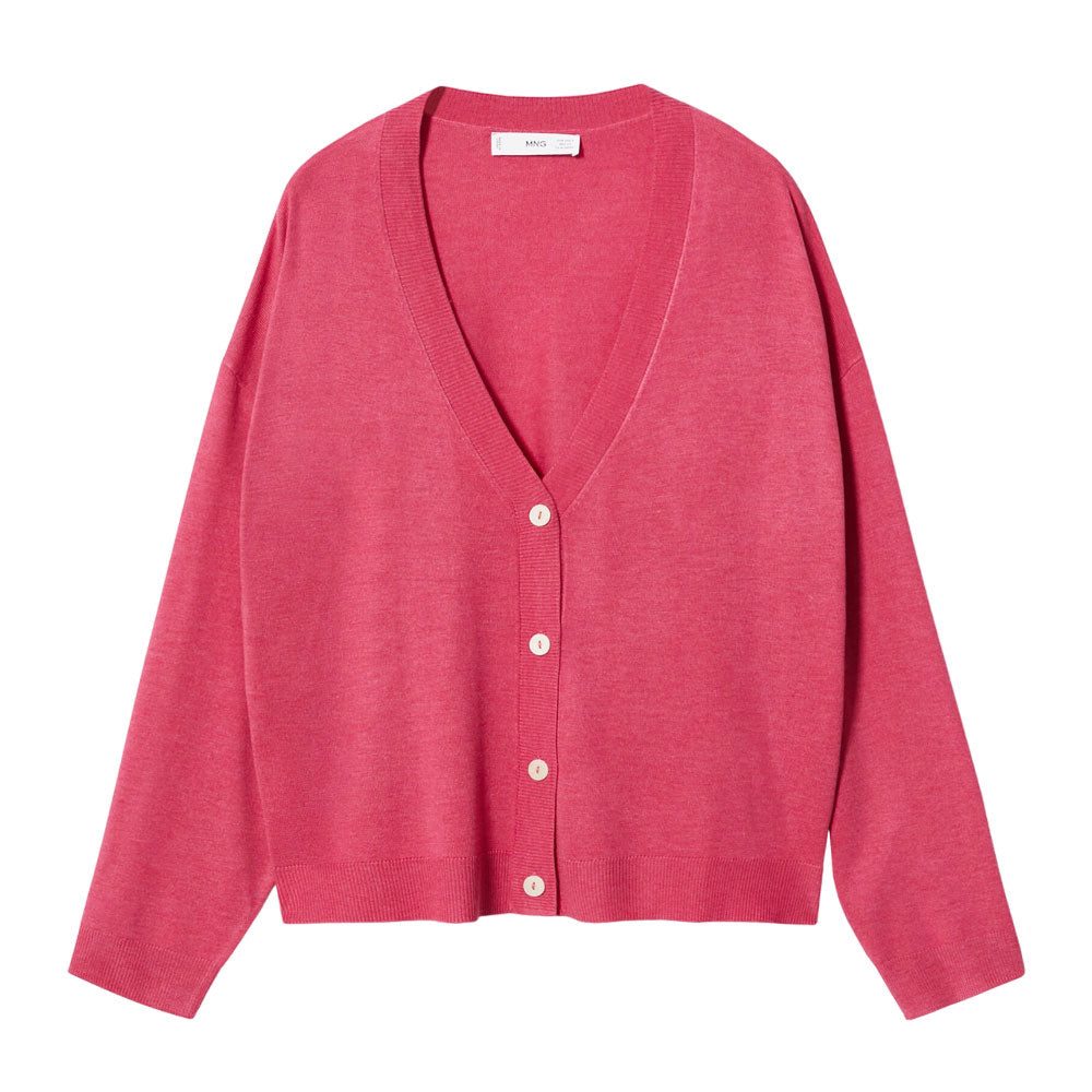 Cardigan para Dama Mango Color Fucsia 37055925