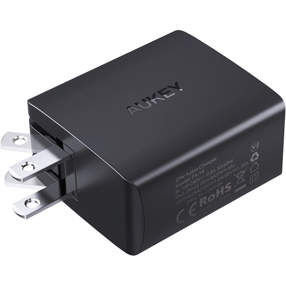 Cargador Aukey Carga Rapida USB-C 27W Codigo PA-Y8-US