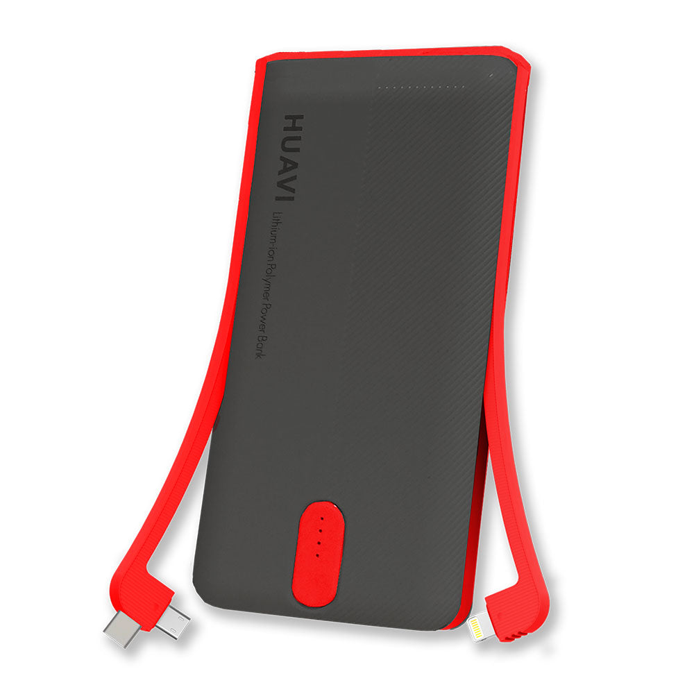 Cargador Portátil H-B07 10000 mAh Con Cables iOS Android