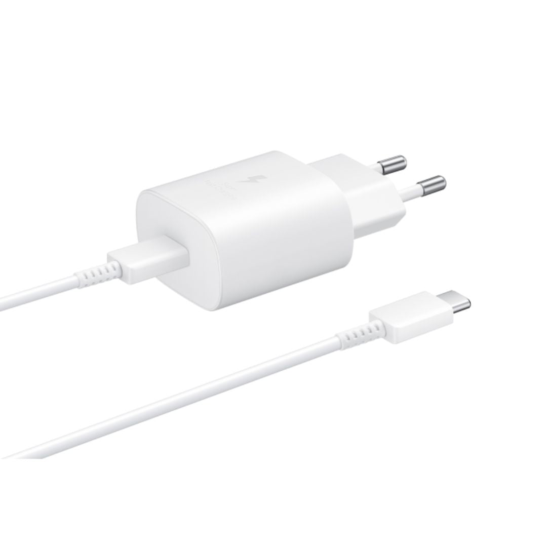 Cargador Samsung 25W PD Adaptar USB-C con cable con eficiencia energética