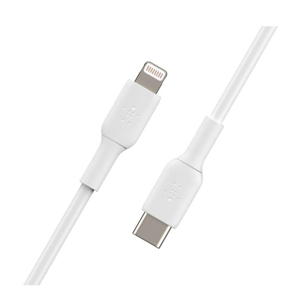 Cargador USB-C Belkin Lightning 1mts.Color Blanco