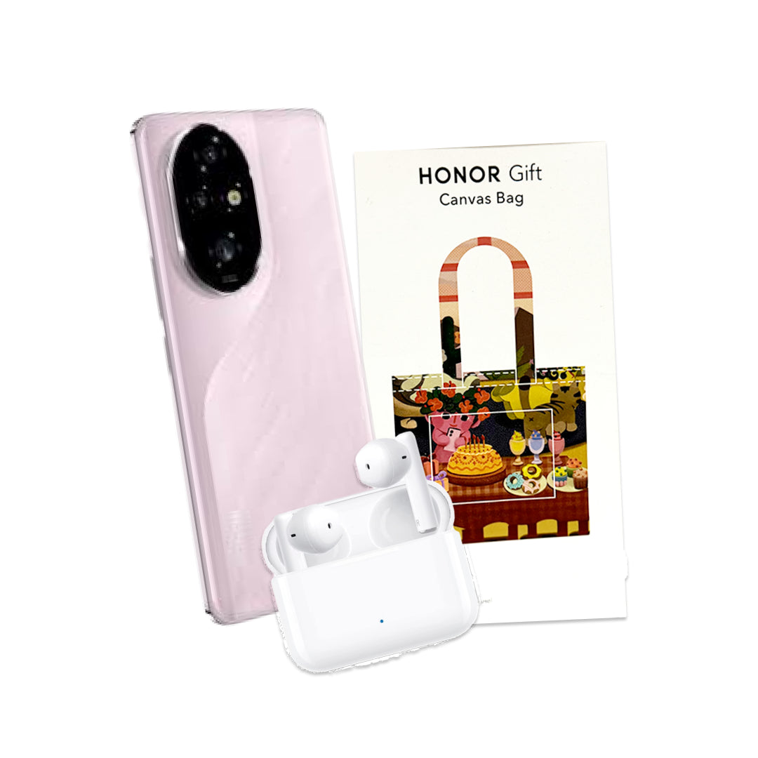 Combo Celular Honor 200 256GB + Honor Choice Earbuds X + Bolsa Honor Canvas