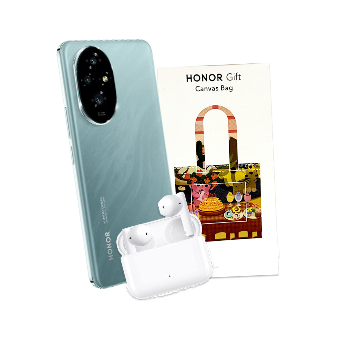 Combo Celular Honor 200 256GB + Honor Choice Earbuds X + Bolsa Honor Canvas