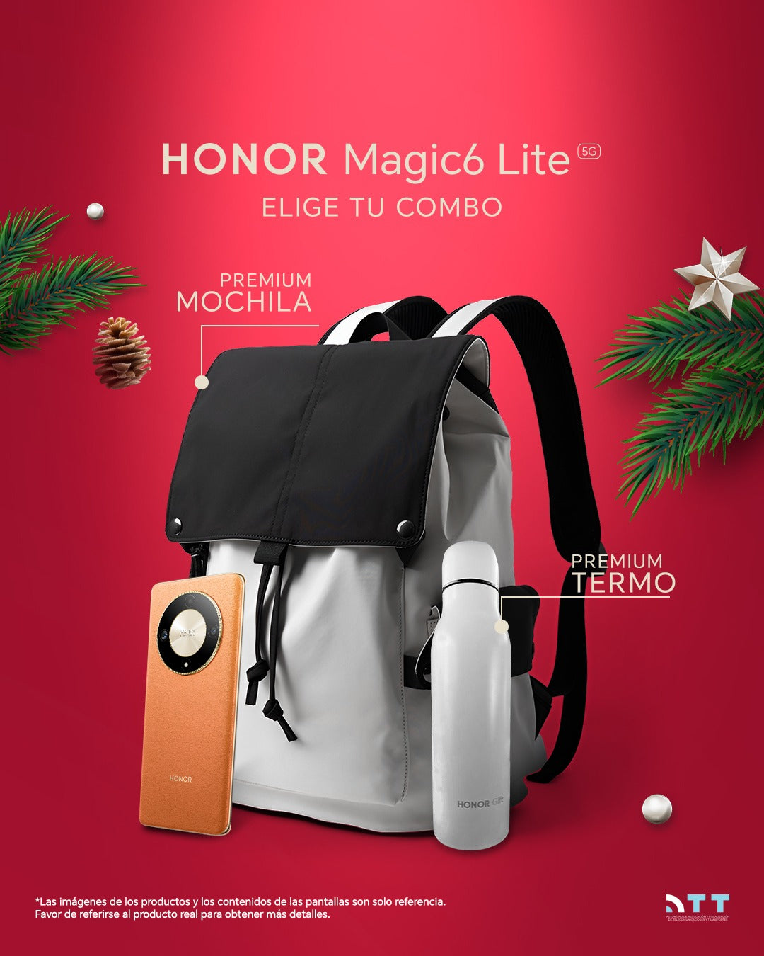 Celular Honor Magic 6 Lite 256GB + Backpack o termo