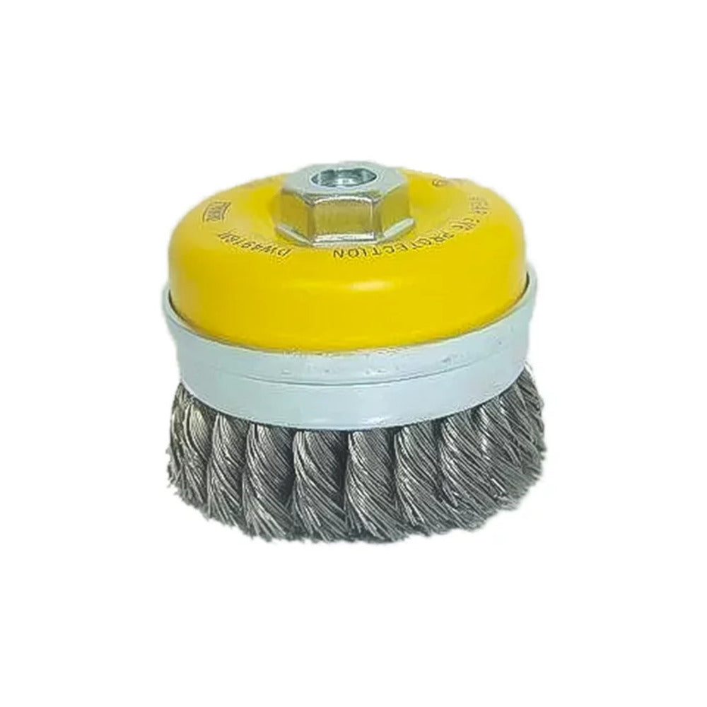 Cepillo de Copa Trenzada Dewalt de 4″ M14 9000 RPM Metal