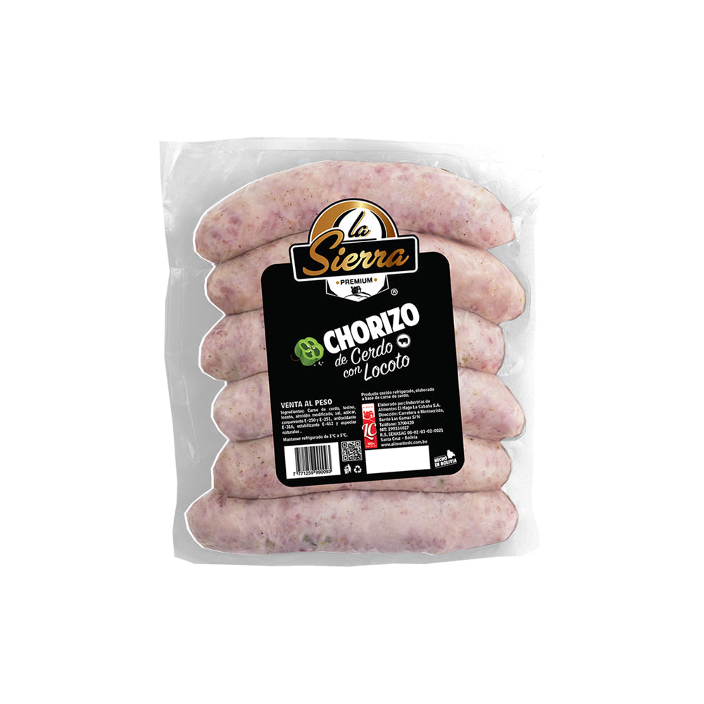 Chorizo de Cerdo con Locoto La Sierra Premium A/V 500 g