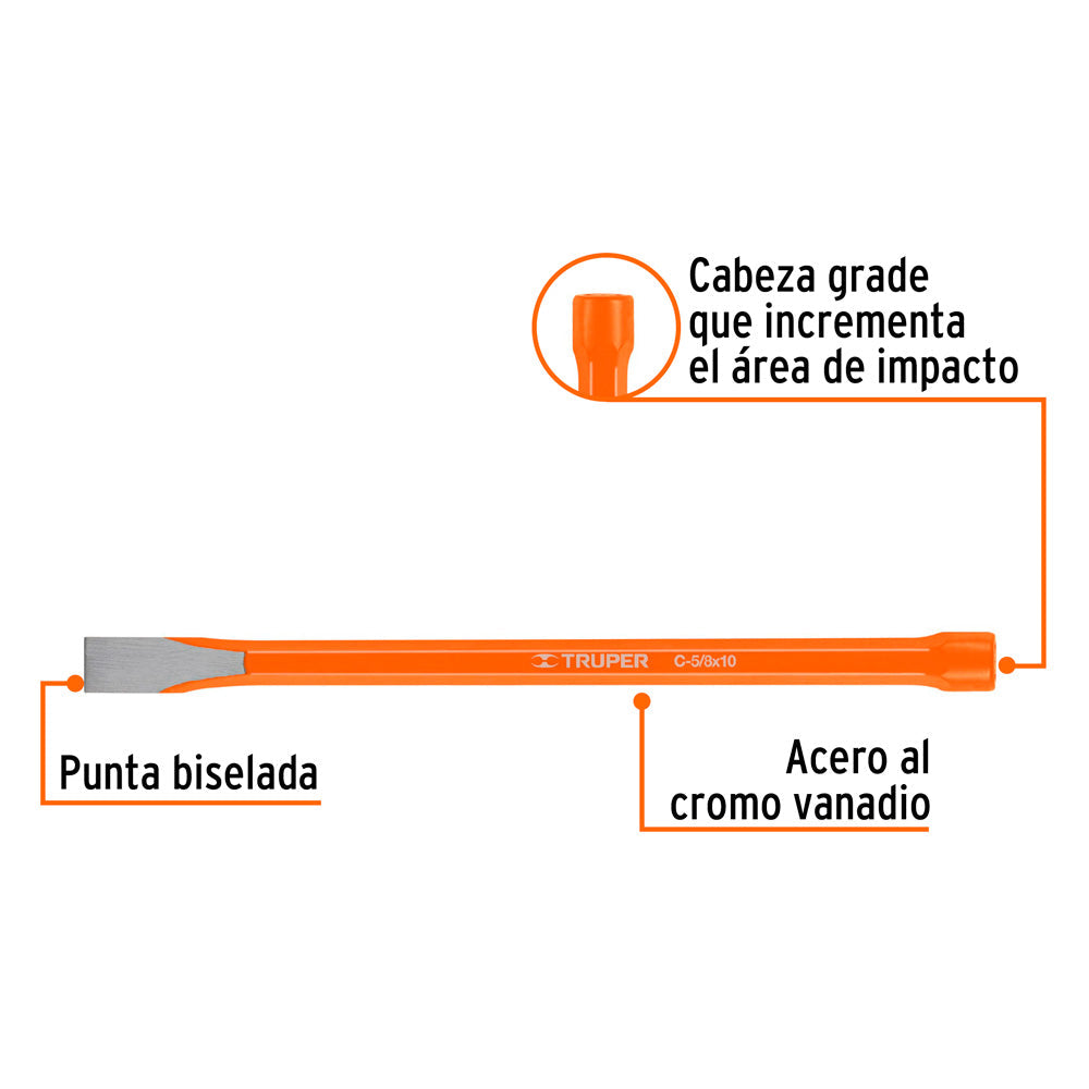 Cincele de Corte Frío Truper  de C-5/8X10