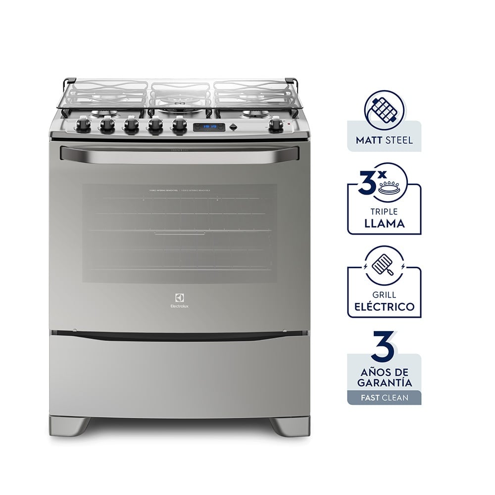 Cocina Electrolux 76GSR - 5 Hornallas 1 Horno