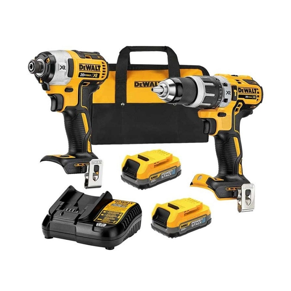 Combo Dewalt Taladro-Percutor 1/2"+Atornillador de impacto 20V XR