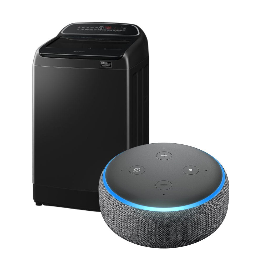 Combo Lavadora Samsung de 19kg + Asistente Virtual AMAZON Echo Dot