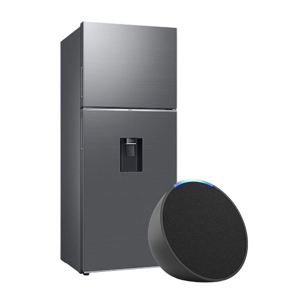 Combo Refrigeradora Samsung de 384 Litros + Asistente Virtual AMAZON Echo Pop