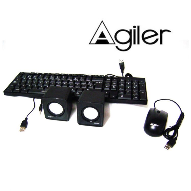 Combo Agiler Teclado y Mouse con Parlantes