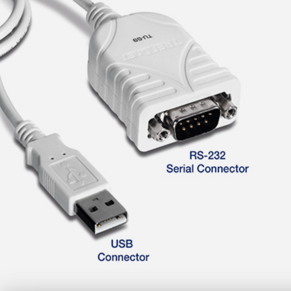 Conversor Trendnet USB-A a Serial RS232 Cable de 64cm Codigo TU-S9