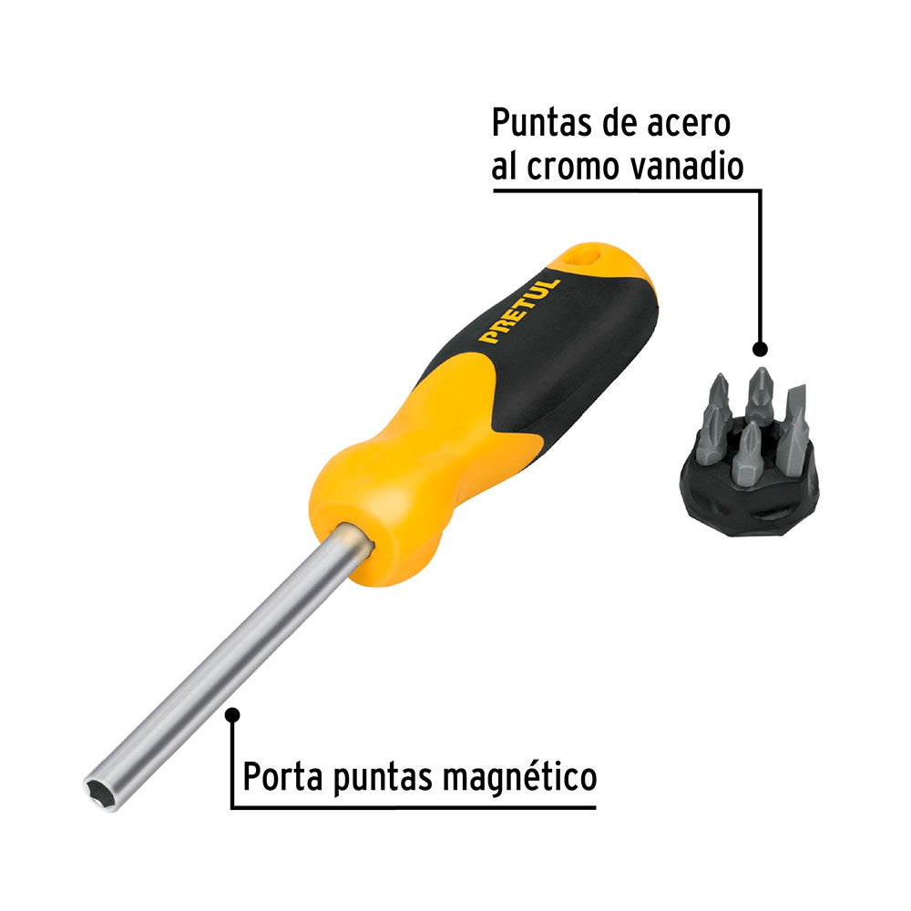 Destornillador Pretul Con Puntas de Acero