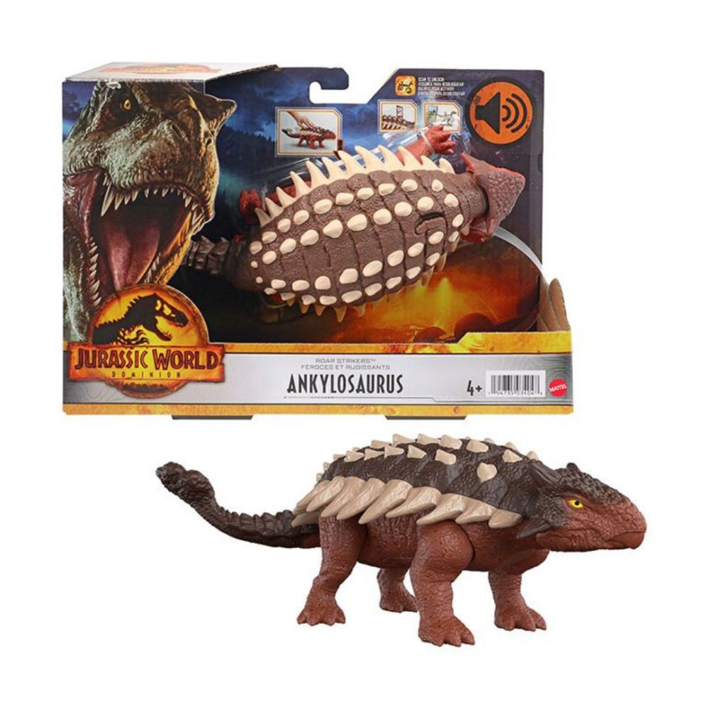 Dinosaurio Ankylosaurus Ruge Y Ataca