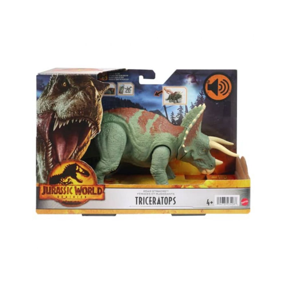 Dinosaurio JW RR Strikers Triceratops Jurassic World Mattel