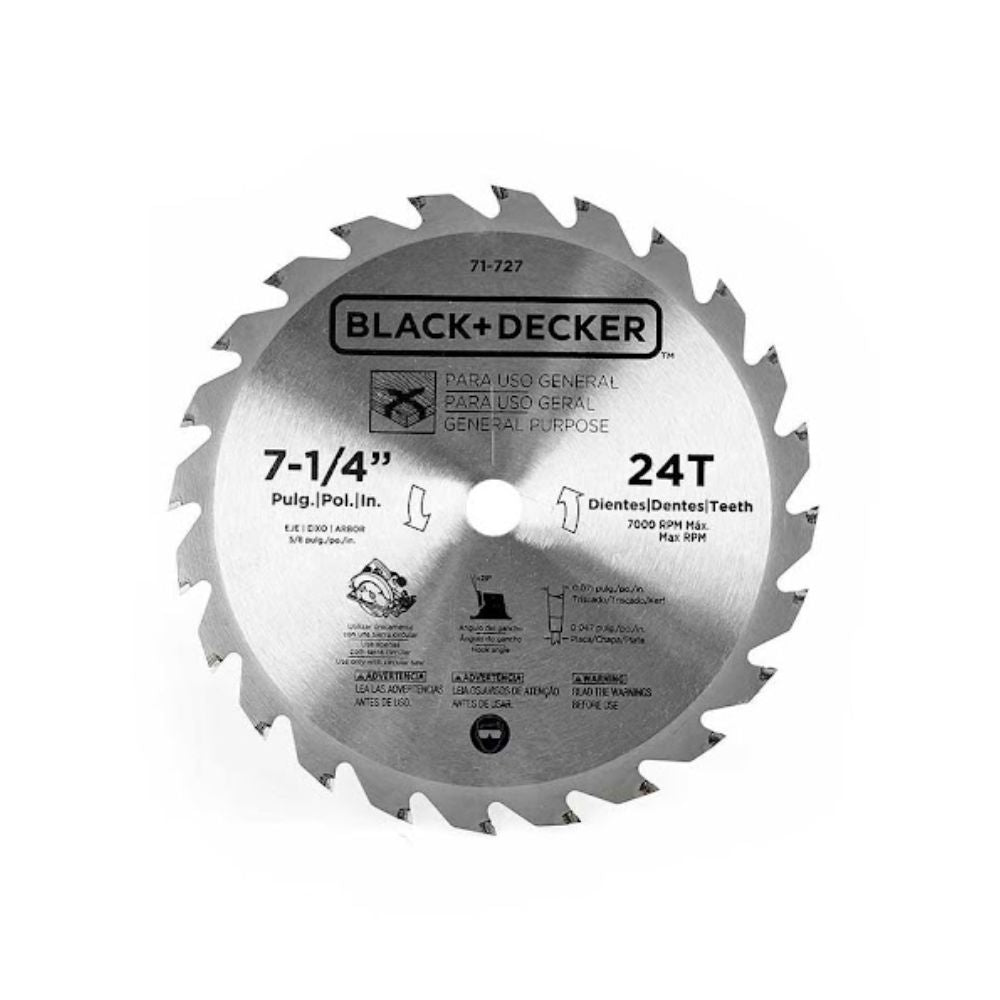 Disco de Sierra – 7 1/4″ Black and Decker