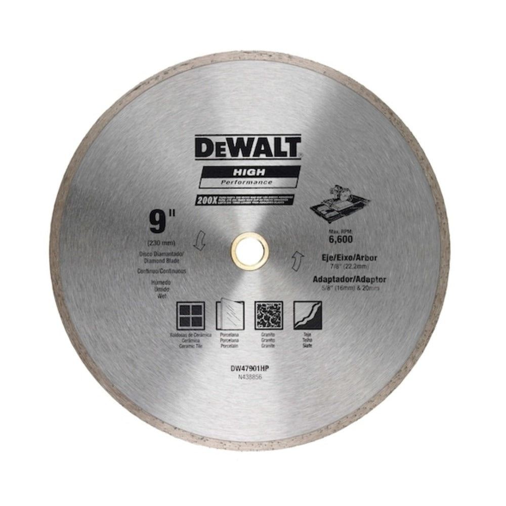 Disco Diamantado Continuo Dewalt de 9" 230mm