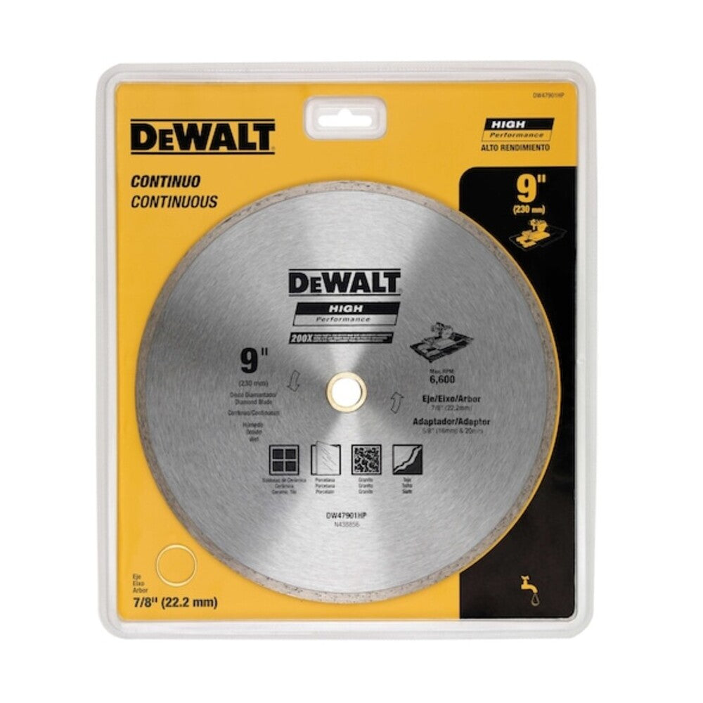 Disco Diamantado Continuo Dewalt de 9" 230mm