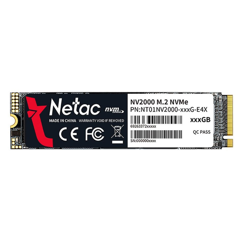 Disco Duro Netac SSD NVMe M.2 NV2000 de 256GB Codigo NT01NV2000-256-E4X