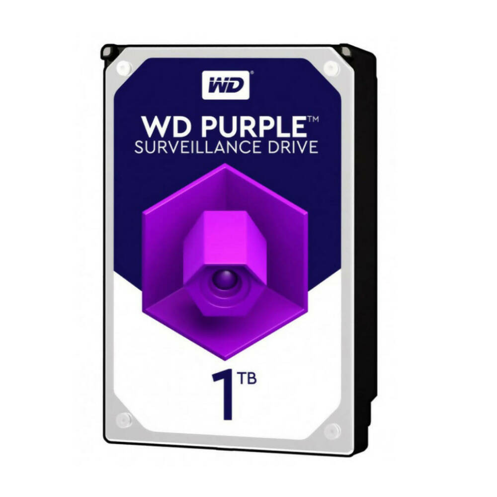 Disco Duro Western Digital Purpura 1TB para Videovigilancia CCTV Codigo WD10EVRX