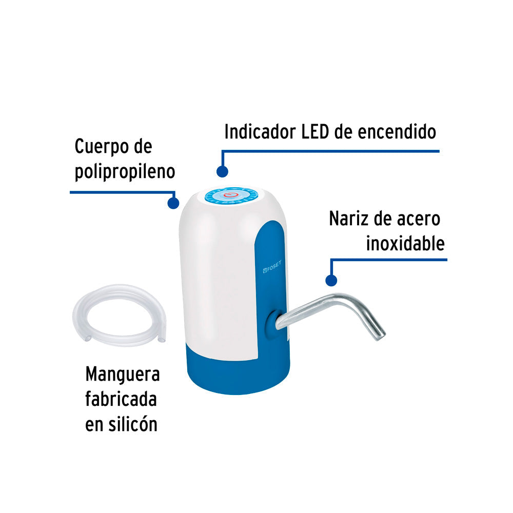 Dispensador Eléctrico Foset de Agua para Garrafón