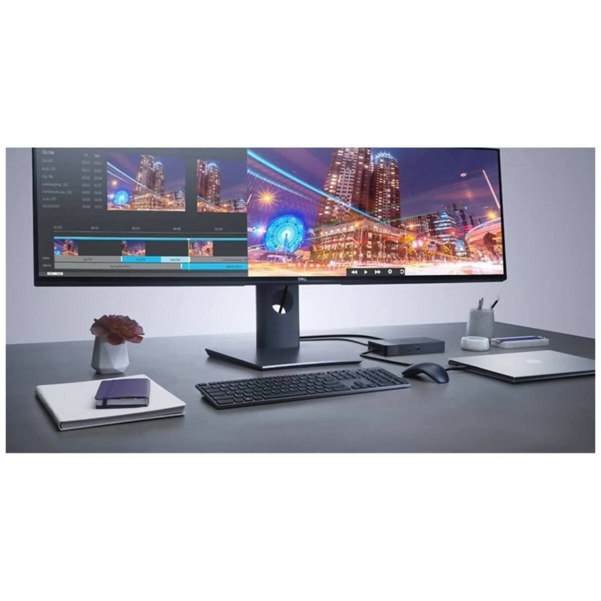 Docking Station Dell USB-C 130W Expande hasta 3 monitores Codigo WD19TBS