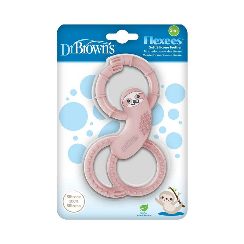 Dr. Brown's - Mordedor Flexible Perezoso Rosa TE010-INTL