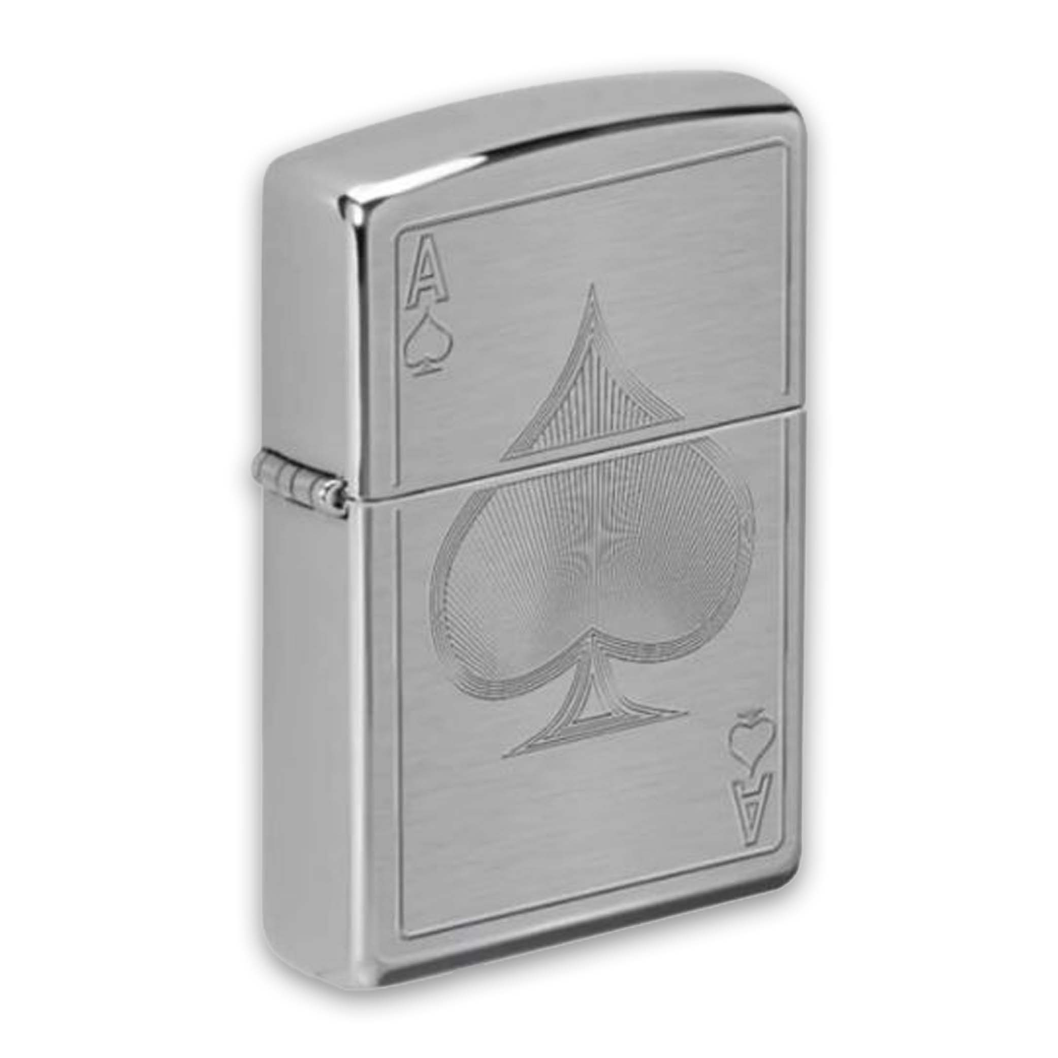 Encendedor Zippo As De Espada Cromo Cepillado - Cod 49418