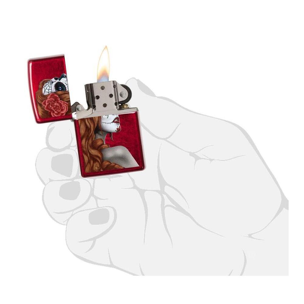 Encendedor Zippo Día de Muertos Niña 28830