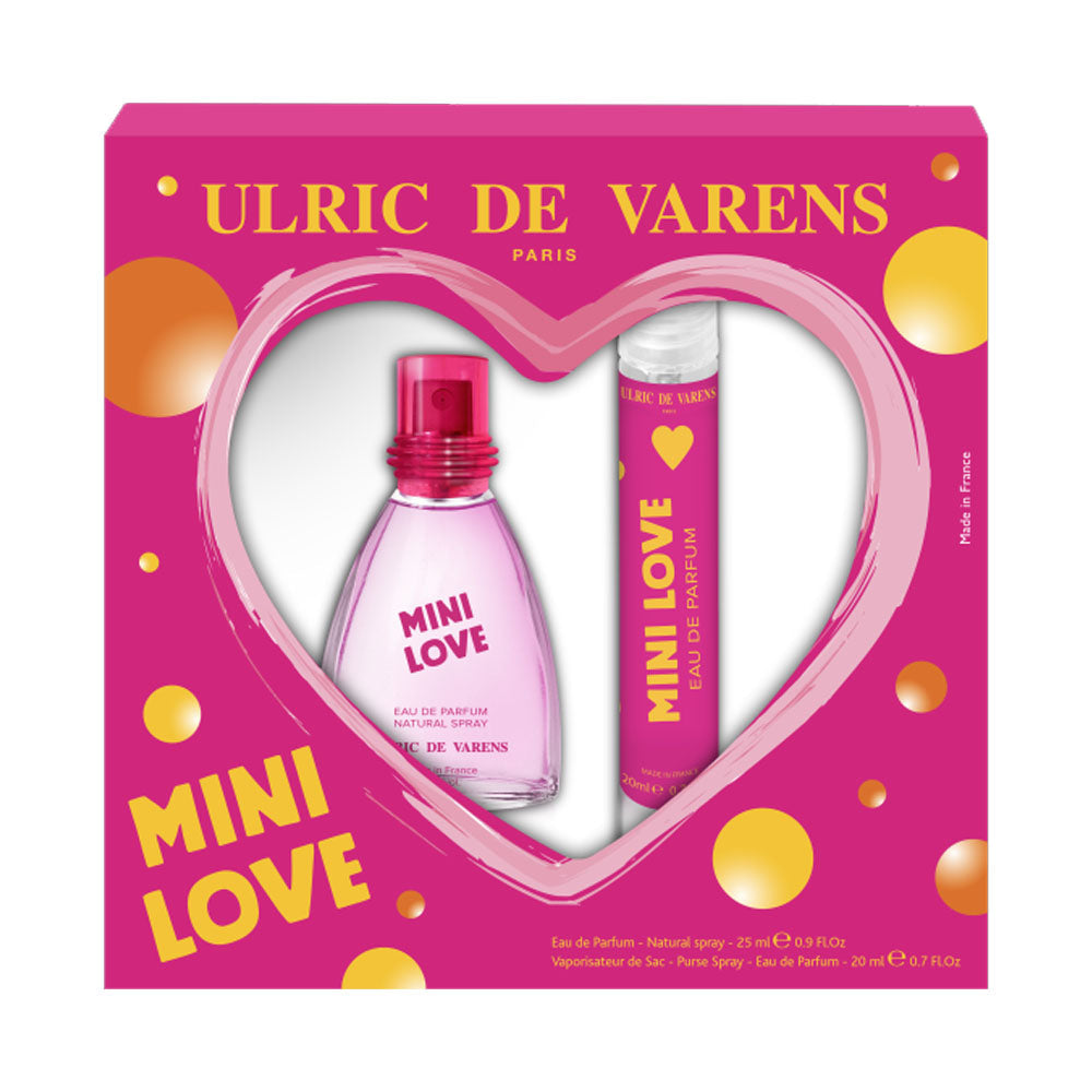 Perfume Ulric de Varens Mini Love 25ML + Spray para Bolso 20ML