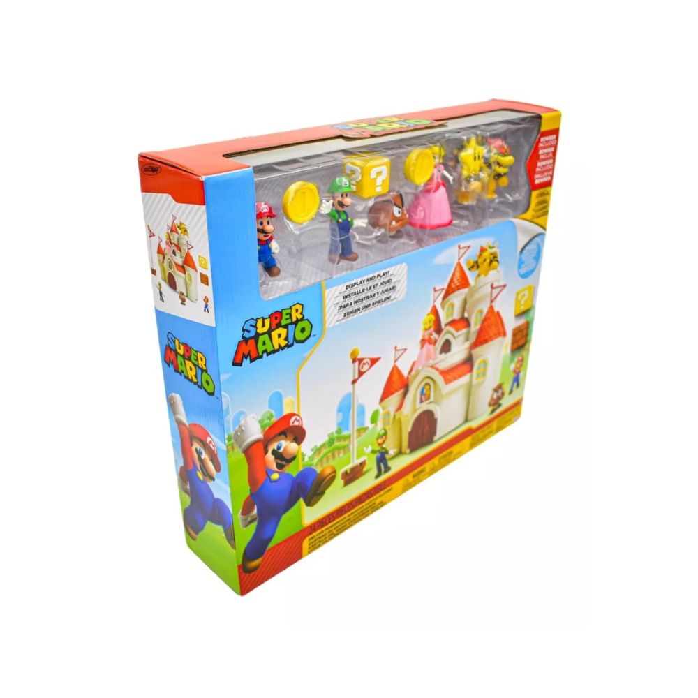 Figura de Accion Jakks Playset Mario Bross Castillo Reino Champiñón Deluxe Mario Bros