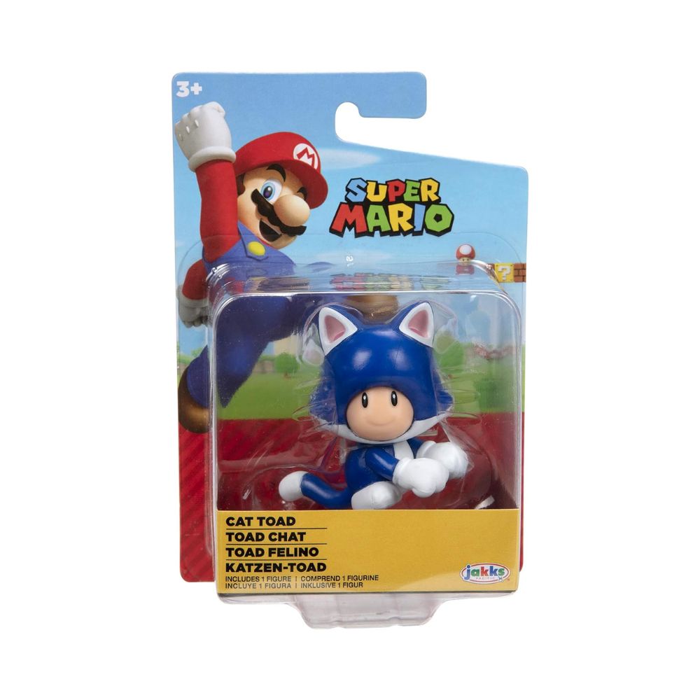 Figura de Accion Jakks Super Mario Toad Felino  de 2.5 Pulgadas