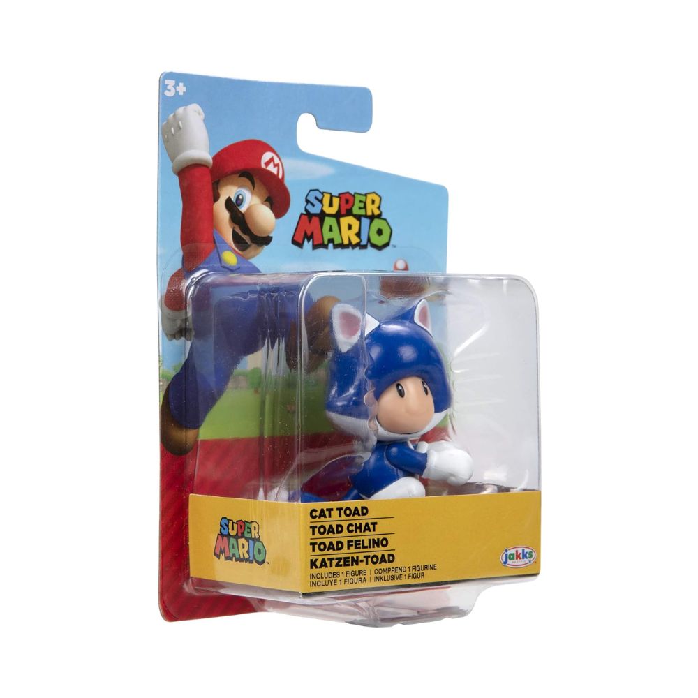 Figura de Accion Jakks Super Mario Toad Felino  de 2.5 Pulgadas