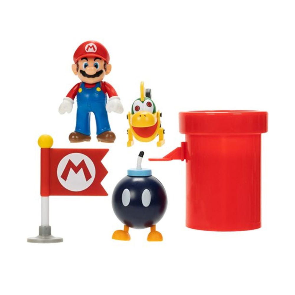 Figuras de Acción Super Mario Diorama Cubierta de Aeronave