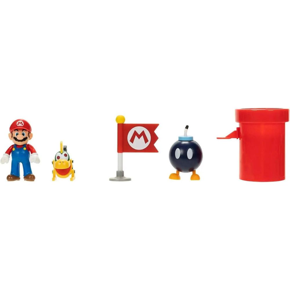 Figuras de Acción Super Mario Diorama Cubierta de Aeronave