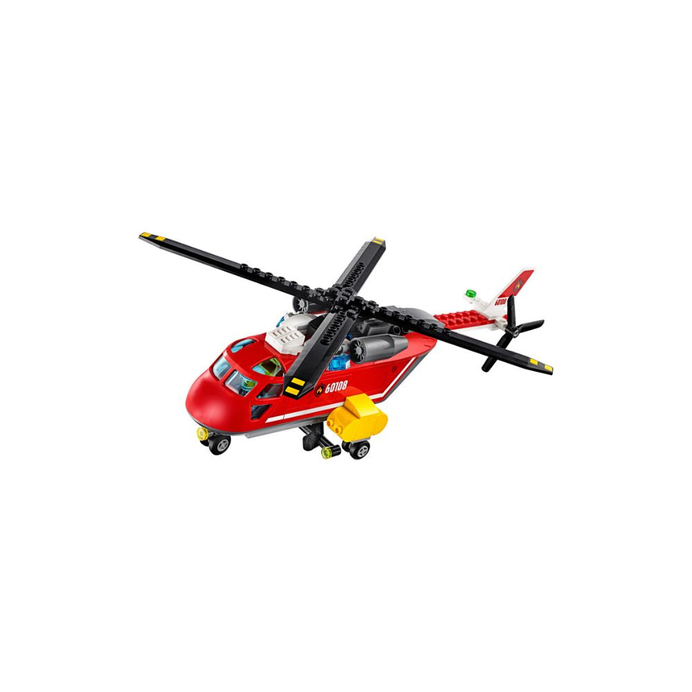 Figuras Lego City Helicoptero Contra Incendios