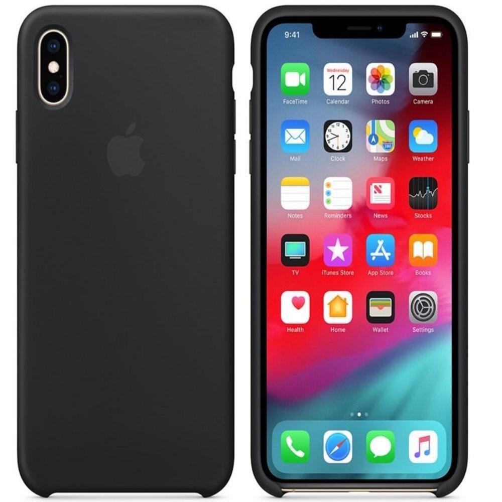 Funda Apple Original Iphone X de Silicona color Negro Codigo MQT12FE/A