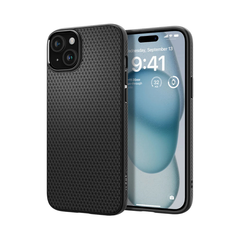 Funda Spigen Iphone 15 color Negro Codigo ACS06790