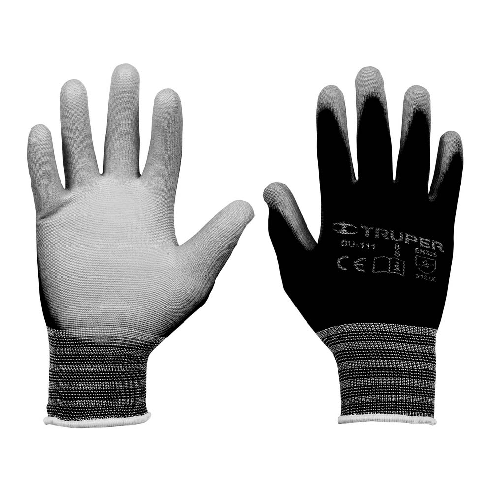 Guantes Truper de Nylon Recubiertos de Poliuretano Talla CH