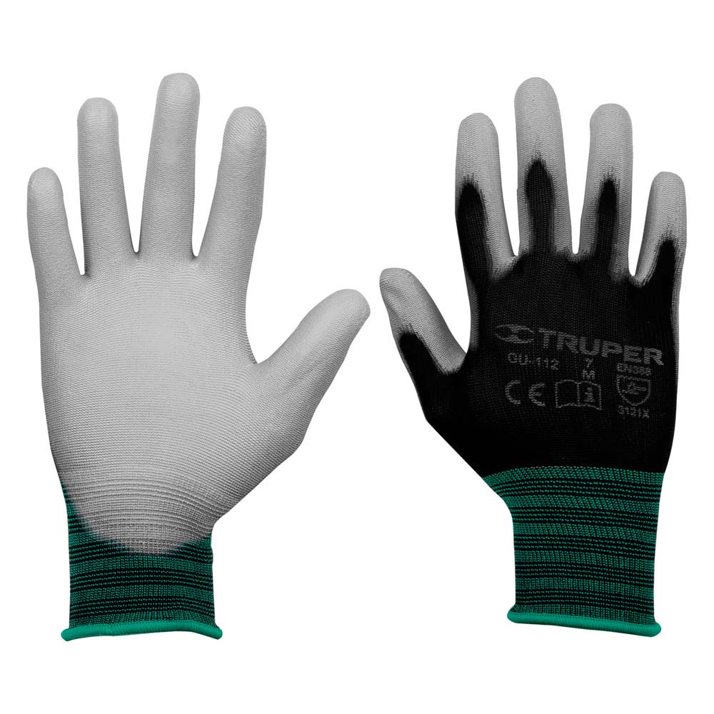 Guantes de Nylon Truper Recubiertos de Poliuretano