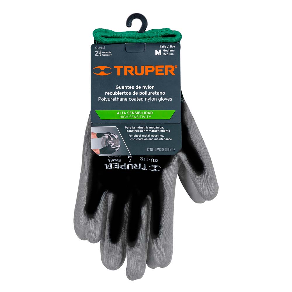 Guantes de Nylon Truper Recubiertos de Poliuretano