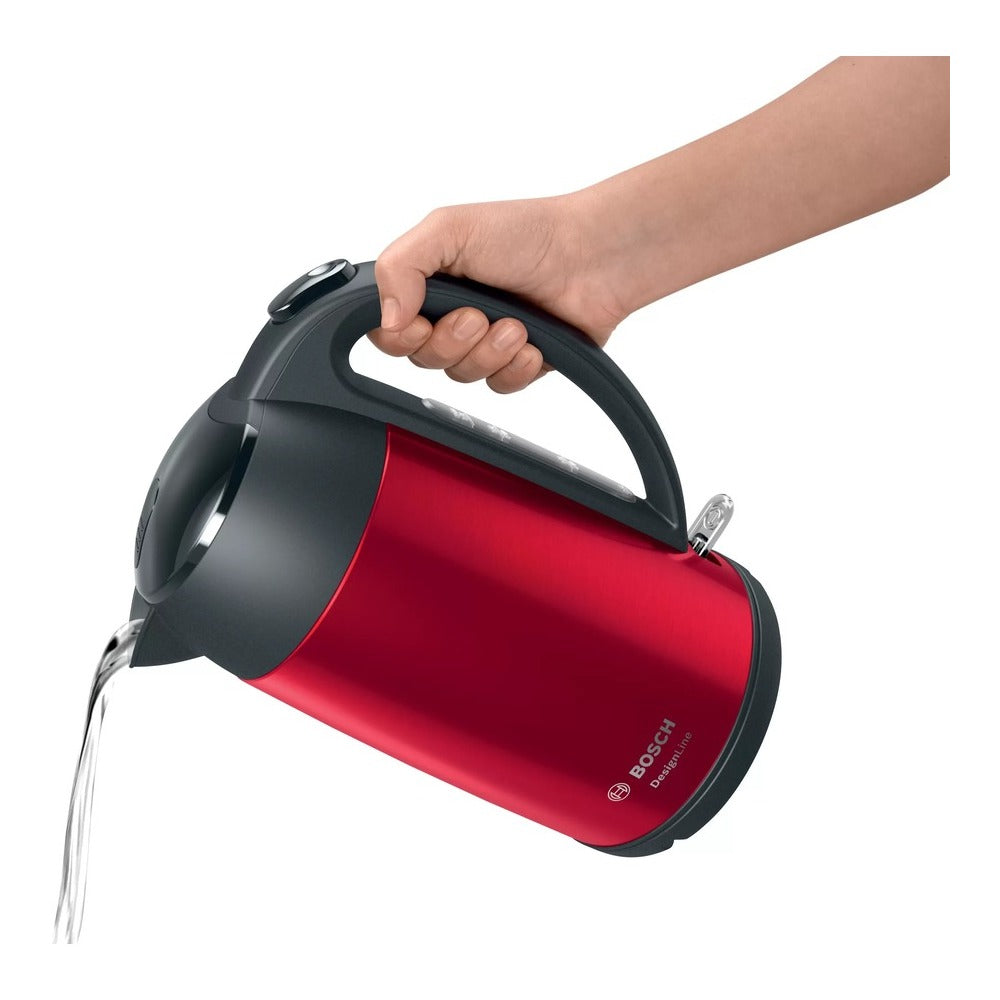 Hervidor Bosch DesignLine 1.7 Lts. Rojo TWK3P424