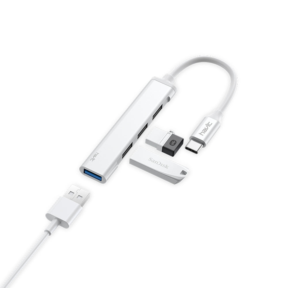 Hub HAVIT USB-C a 4 puertos USB-A Codigo HB41