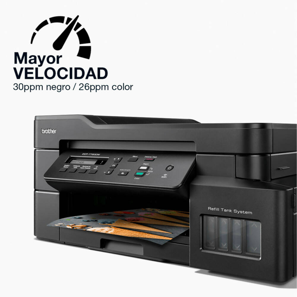 Impresora Multifuncional Brother de Inyección de Tinta a Color DCP-T720W