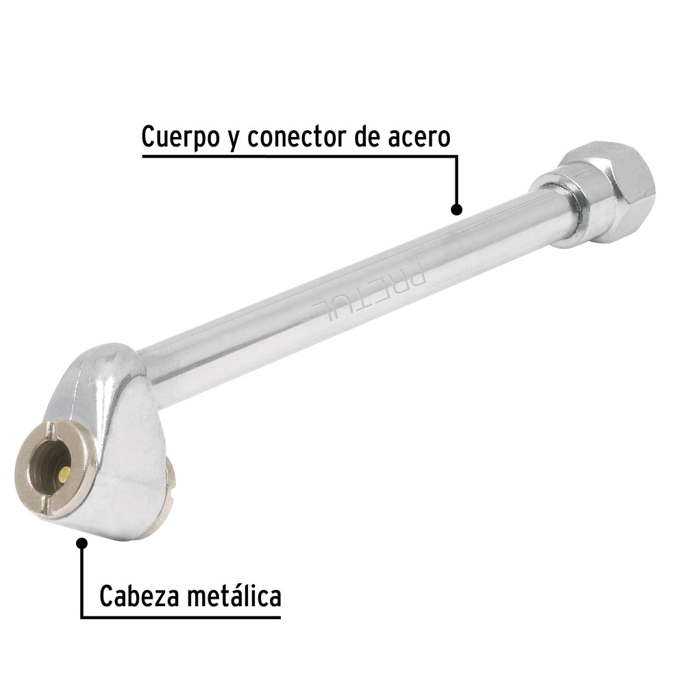 Inflador de cabeza doble Pretul 1/4 NPT