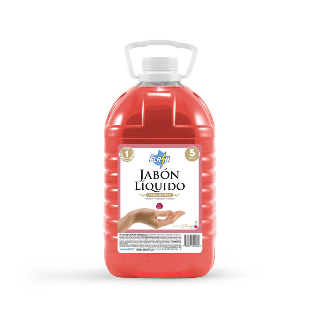 Jabón Liquido MR. Flash 5 LT Cherry