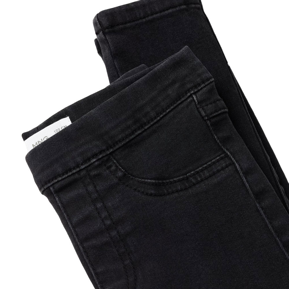 Jeans para Niña Mango Tejano Negro 27003257